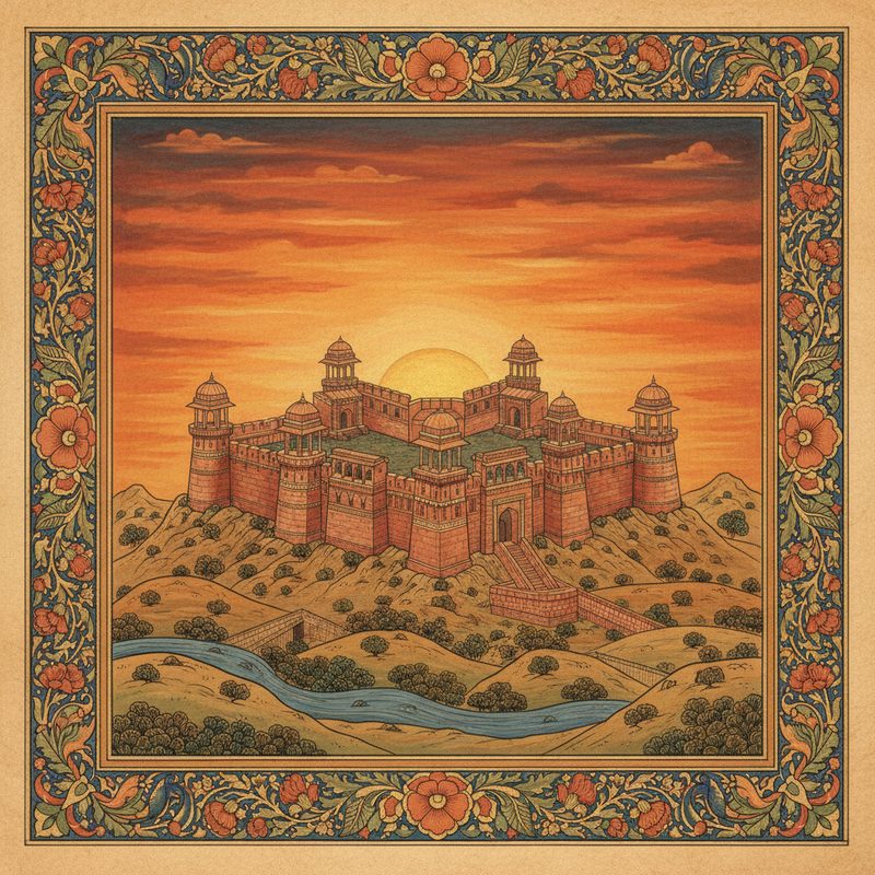 Taragarh Fort illustration