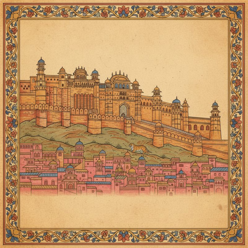 Nahargarh Fort illustration