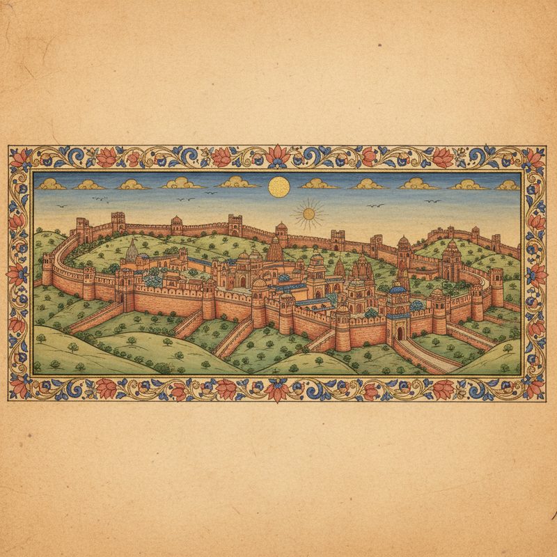 Kumbhalgarh Fort illustration