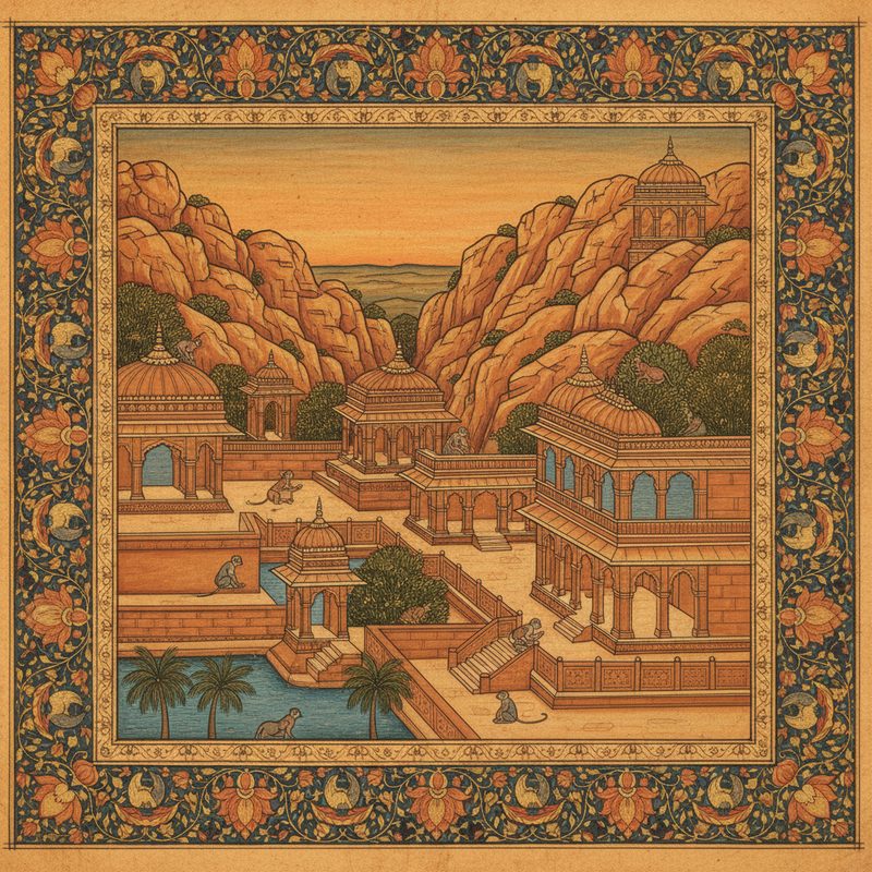 Galta Ji Temple illustration