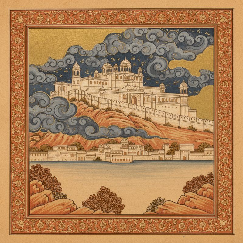 Sajjangarh Monsoon Palace illustration