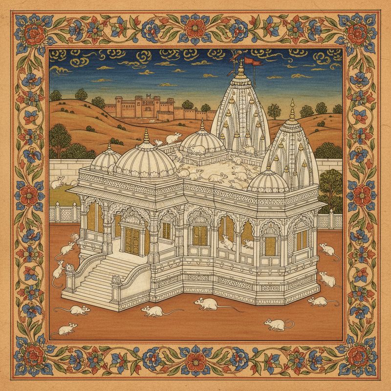 Karni Mata Temple illustration