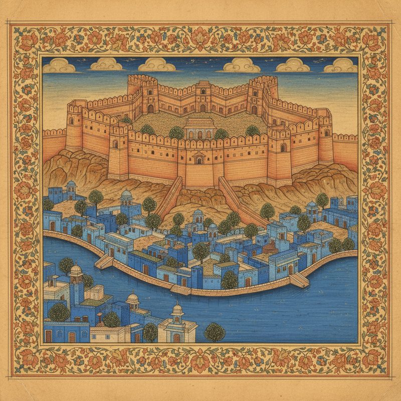 Taragarh Fort, Bundi illustration