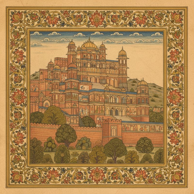 Bundi Palace illustration