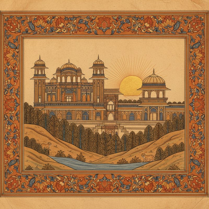 Sariska Palace illustration