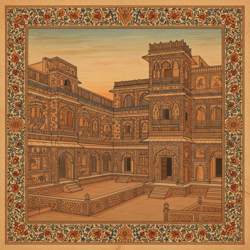 Shekhawati Havelis illustration