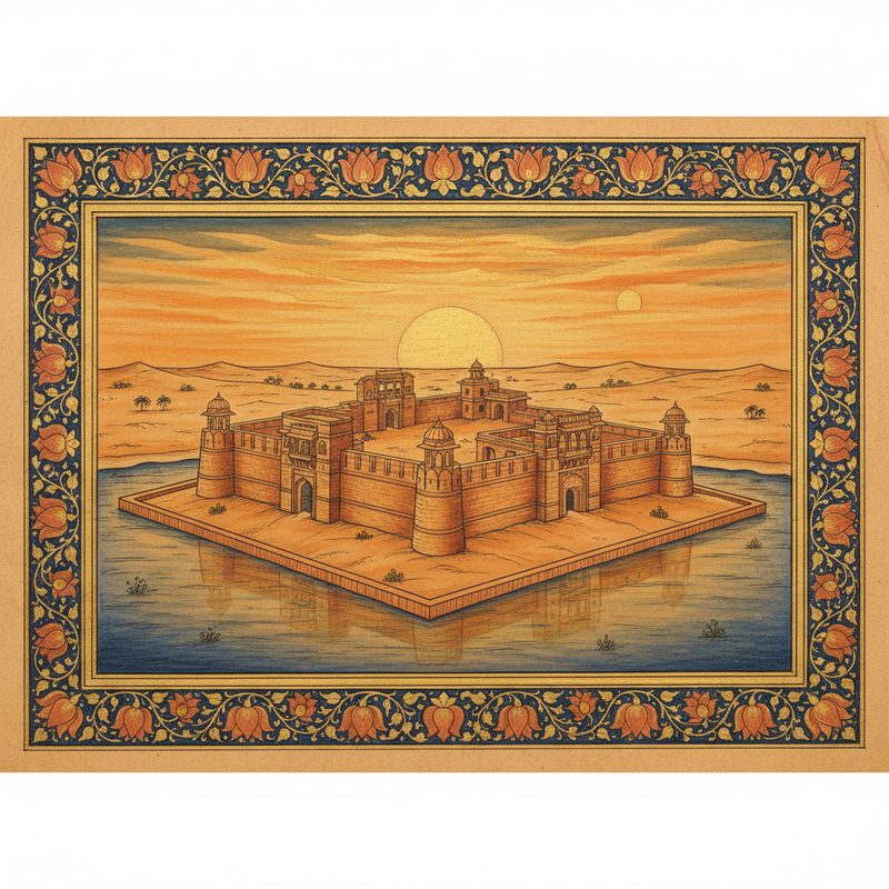 Khimsar Fort illustration