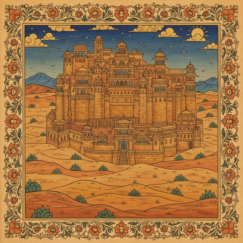Jaisalmer Fort illustration