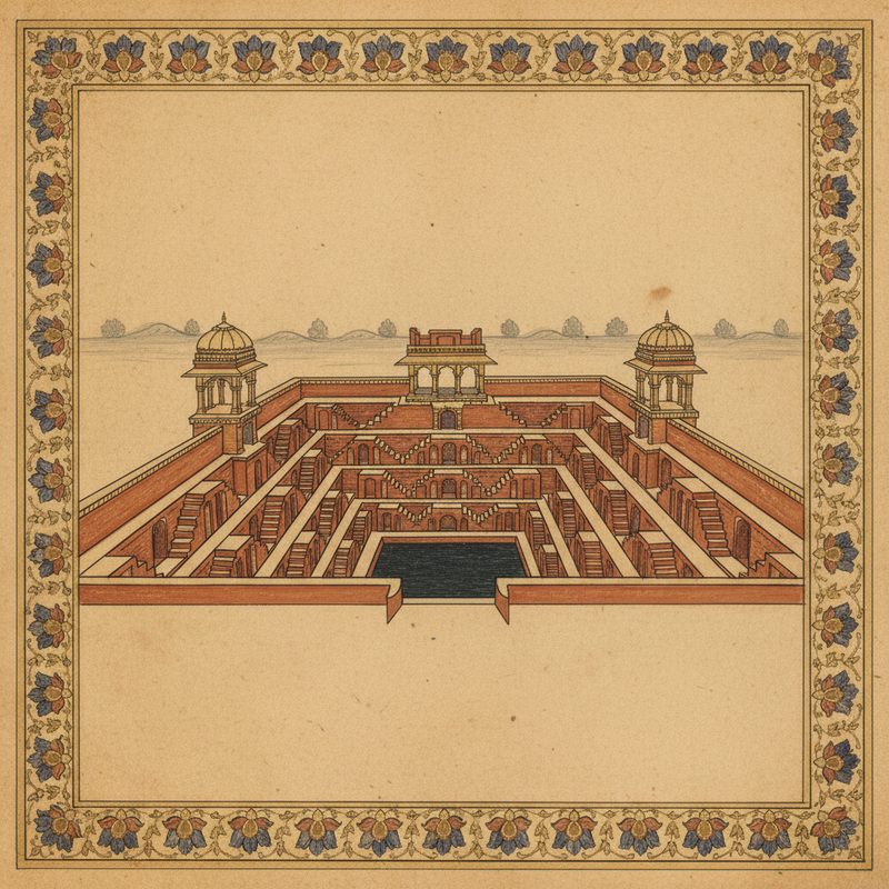 Chand Baori illustration